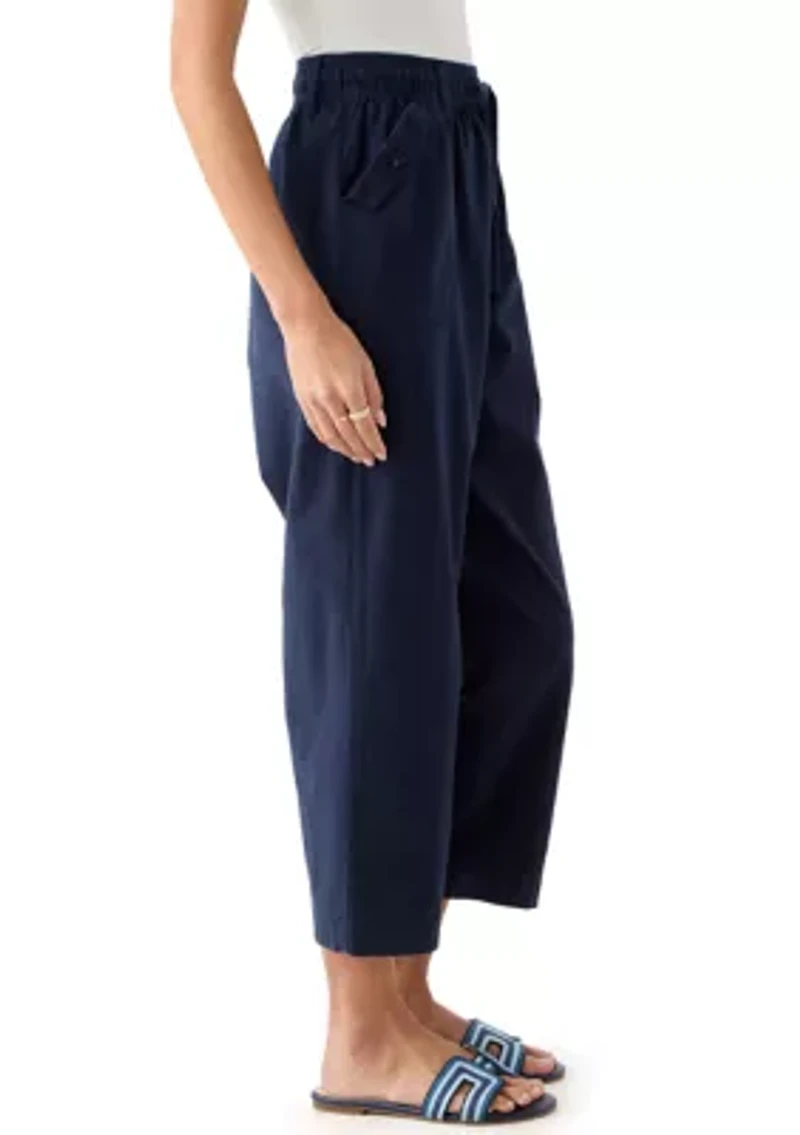 Petite Cropped Capri Pants