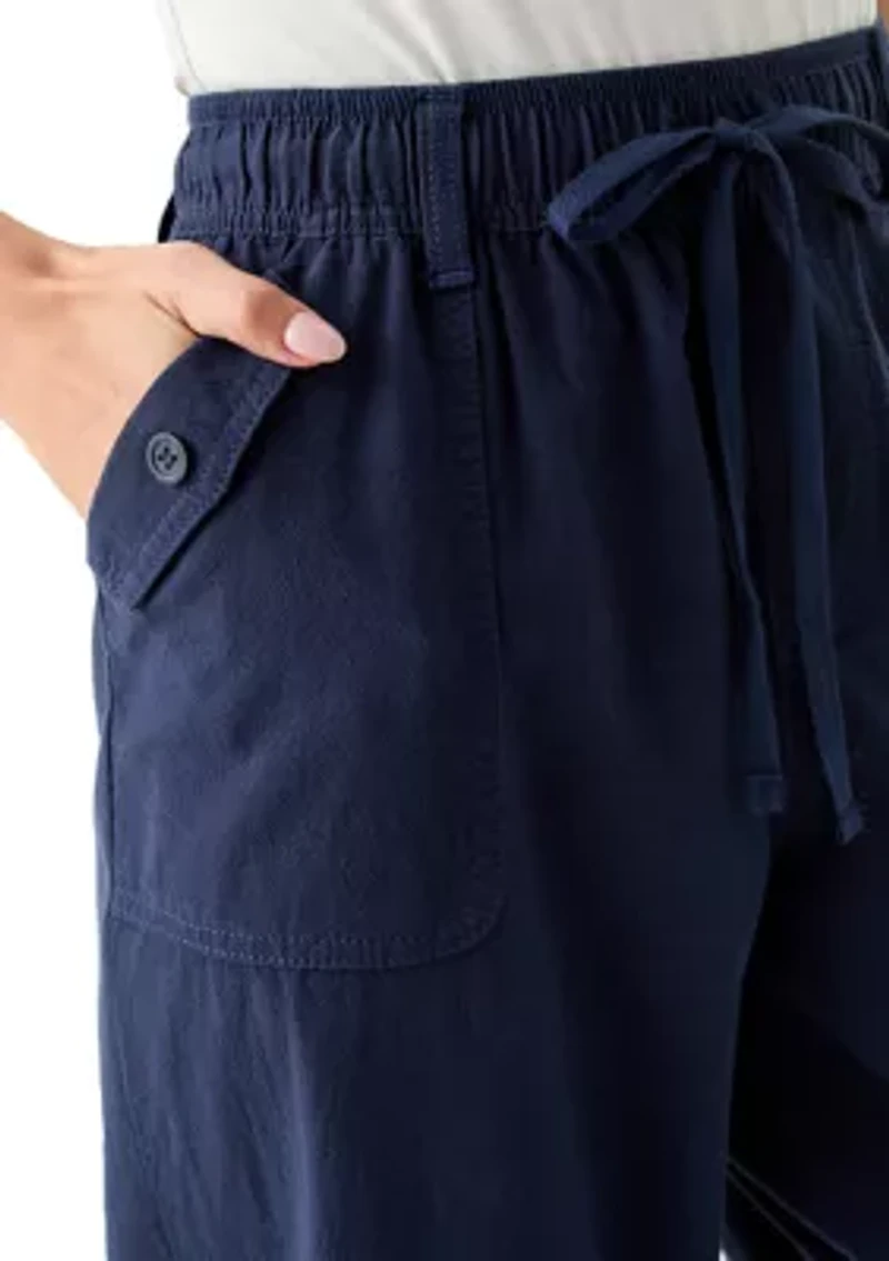Petite Cropped Capri Pants