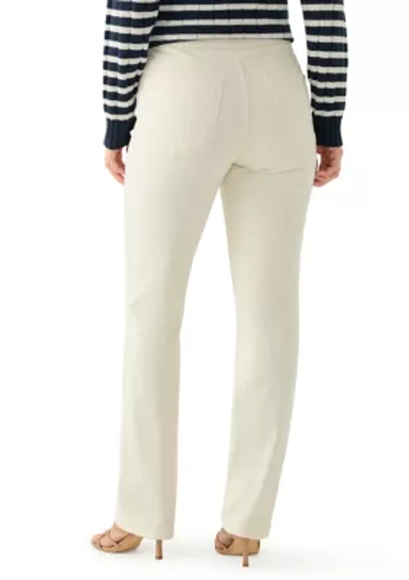 Women's Pull On Straight Leg Denim Jeans