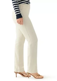 Women's Pull On Straight Leg Denim Jeans