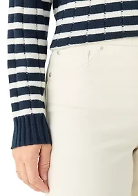 Women's Pull On Straight Leg Denim Jeans