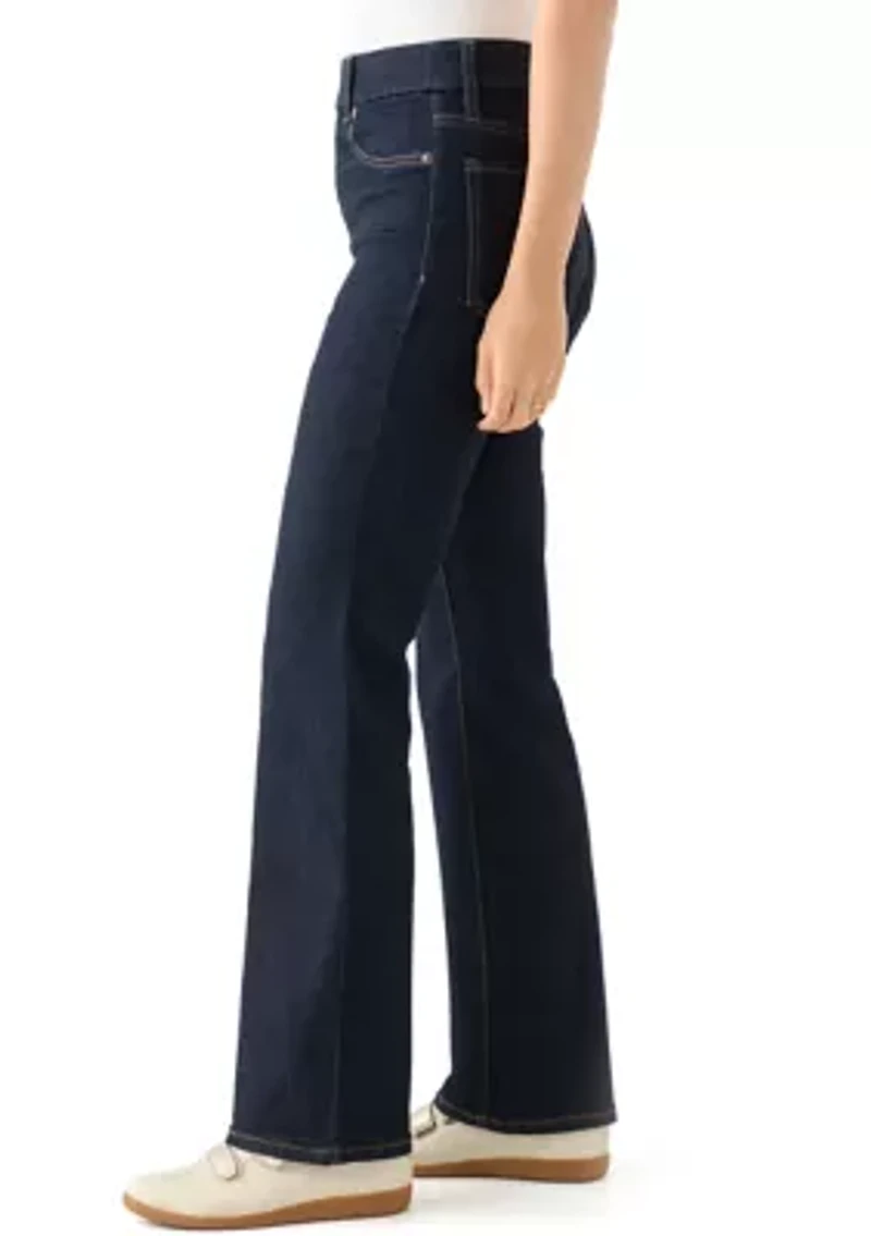 Women's Pull On Bootcut Denim Pants