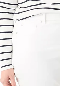 Plus Denim Bermuda Shorts