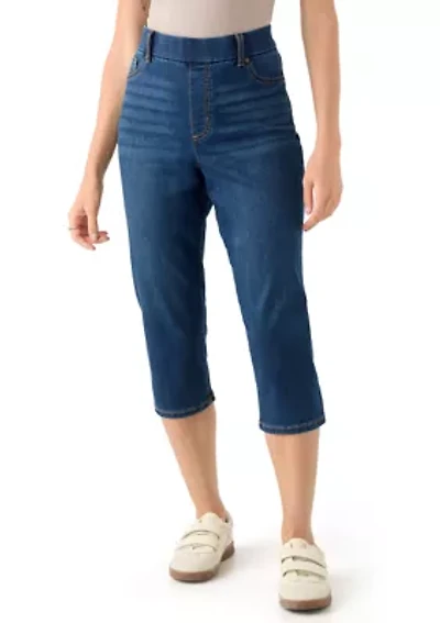 Petite Denim Capri Pants