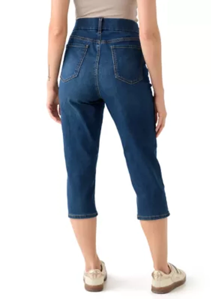Petite Denim Capri Pants