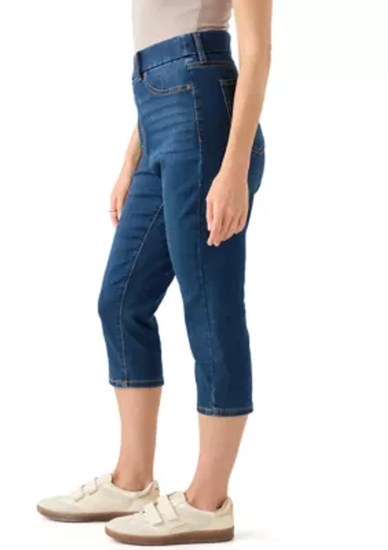 Petite Denim Capri Pants