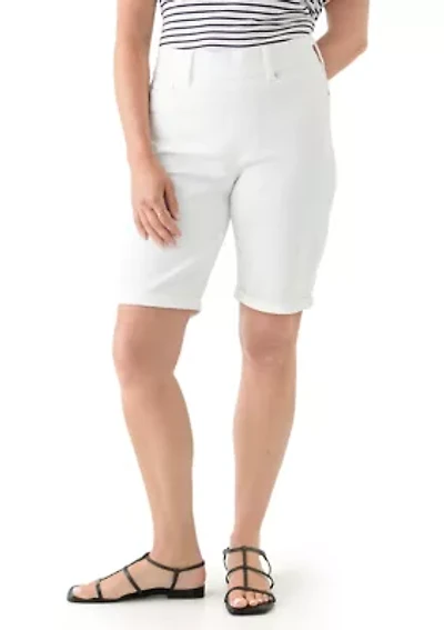 Petite Denim Bermuda Shorts