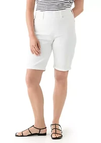 Petite Denim Bermuda Shorts