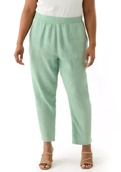 Plus Gauze Pants