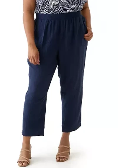 Plus Gauze Pants