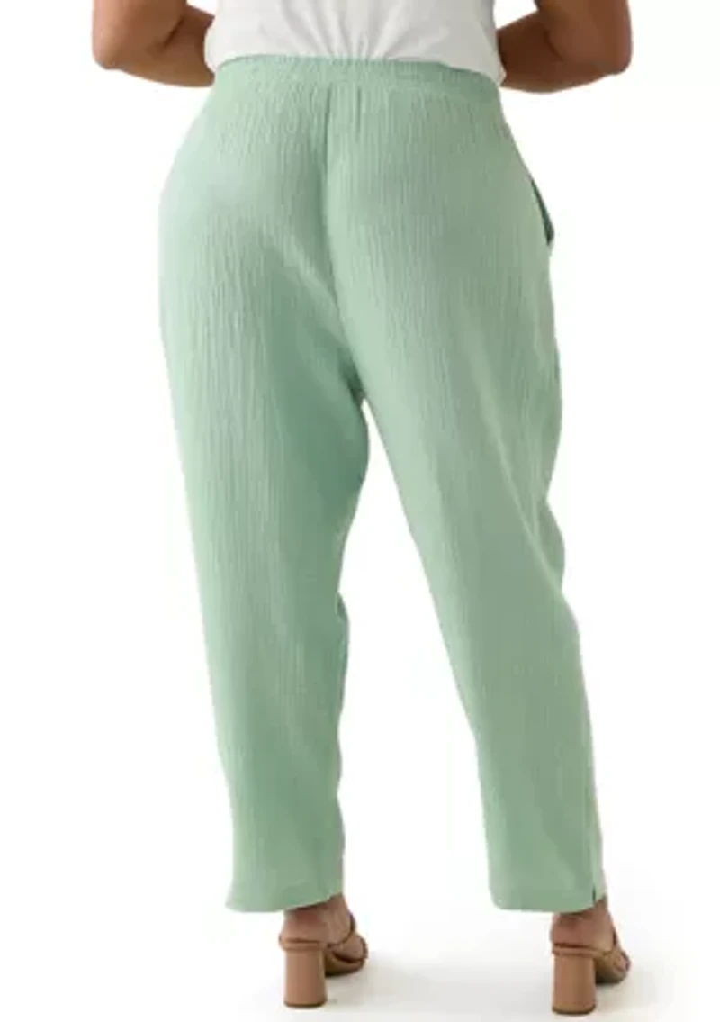 Plus Gauze Pants