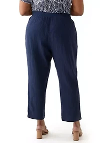 Plus Gauze Pants