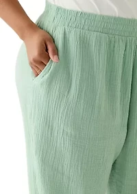 Plus Gauze Pants