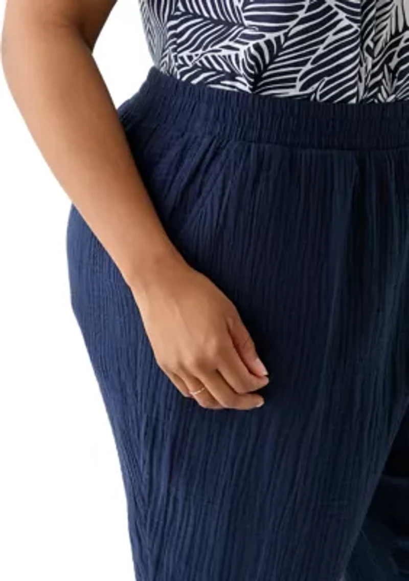 Plus Gauze Pants