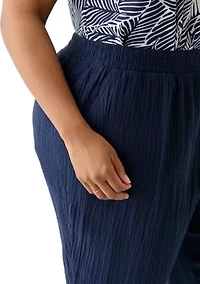Plus Gauze Pants