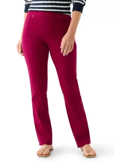 Women's Pull On Straight Leg Jeans