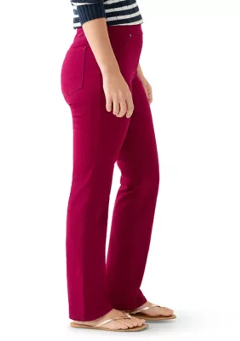 Women's Pull On Straight Leg Jeans