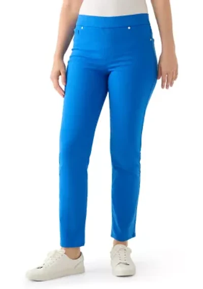 Women's Pull On Straight Leg Denim Jeans