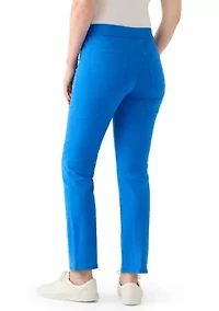 Women's Pull On Straight Leg Denim Jeans