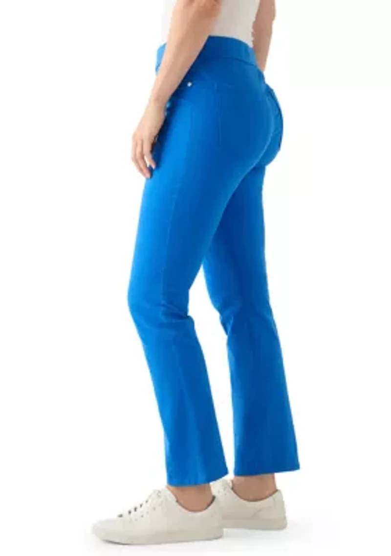 Women's Pull On Straight Leg Denim Jeans