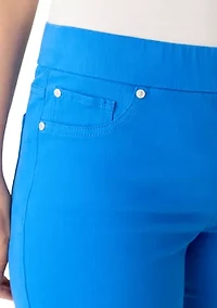 Women's Pull On Straight Leg Denim Jeans