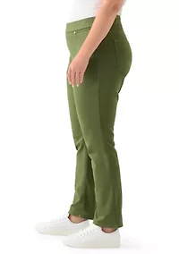 Plus Knit Denim Pants