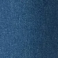 Petite Pull On Straight Leg Denim Jeans