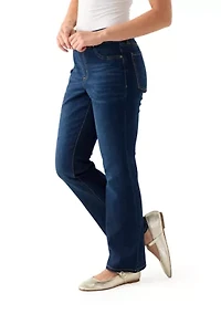 Petite Pull On Bootcut Jeans