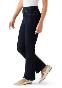 Petite Pull On Bootcut Jeans