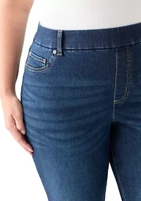 Plus Pull On Bootcut Jeans