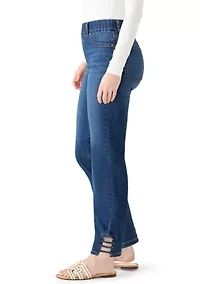 Women's Ladder Hem Denim Capris