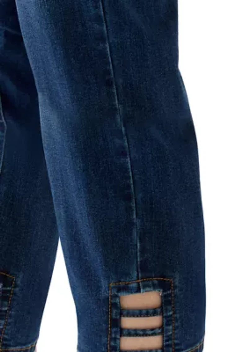 Women's Ladder Hem Denim Capris