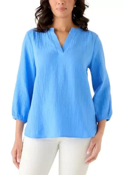 Women's Gauze Popover Top