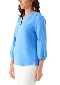 Women's Gauze Popover Top