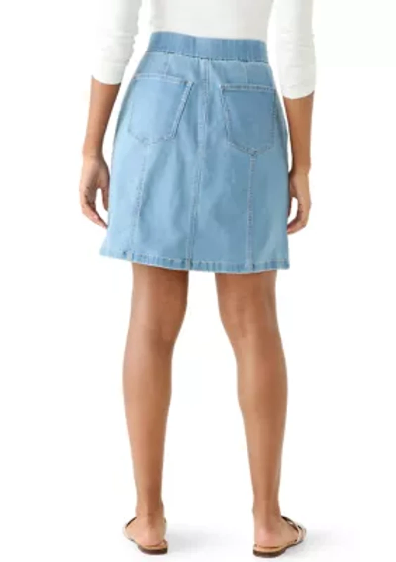 Women's Knit Denim Skort