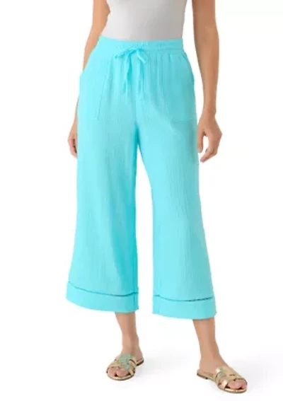 Women's Gauze Cropped Pants