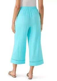Women's Gauze Cropped Pants
