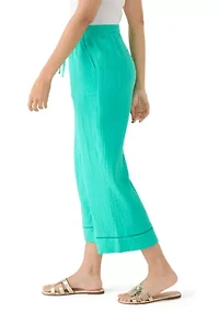 Women's Gauze Cropped Pants