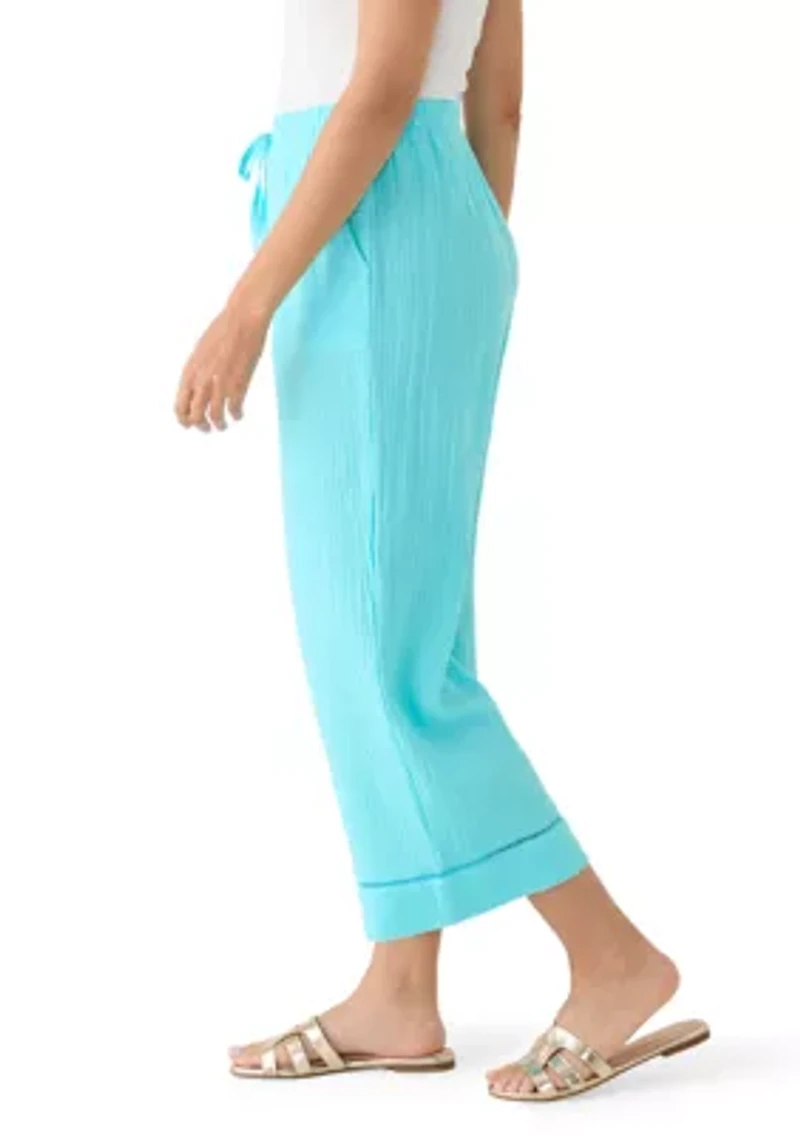 Women's Gauze Cropped Pants