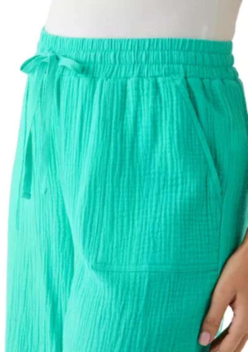 Women's Gauze Cropped Pants