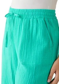 Women's Gauze Cropped Pants