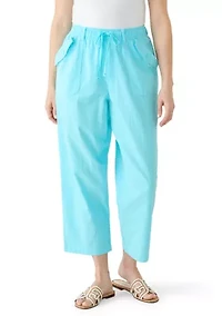 Women's Sheeting Cropped Pants