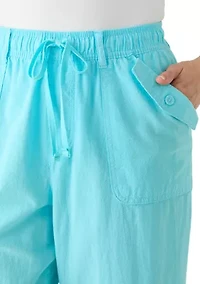 Women's Sheeting Cropped Pants