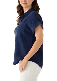 Women's Gauze Camp Shirt