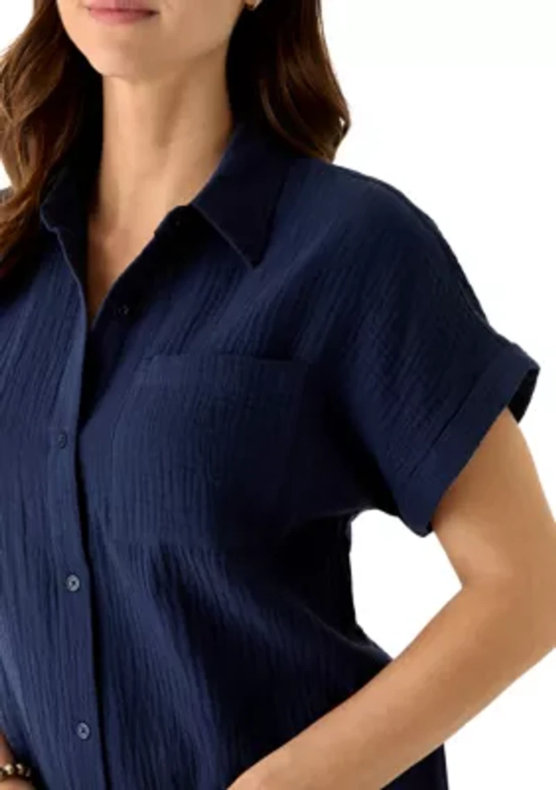 Women's Gauze Camp Shirt