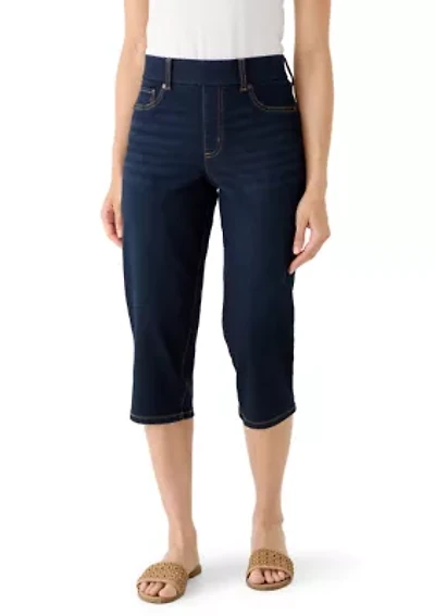 Petite Denim Capri Pants