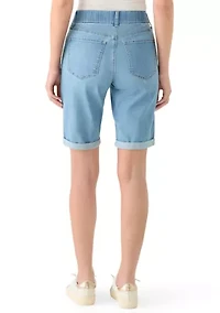 Petite Denim Bermuda Shorts