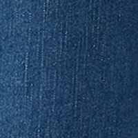 Petite Straight Leg Cuffed Ankle Jeans