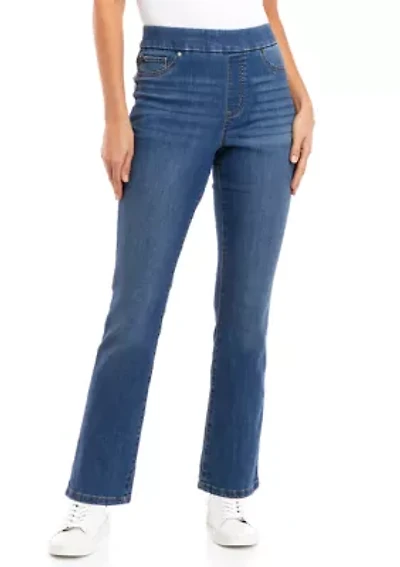 Women's Pull On Denim Jeans - Short