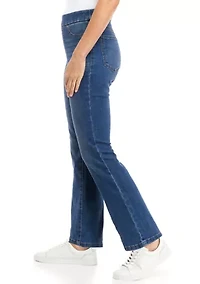 Women's Pull On Denim Jeans - Short